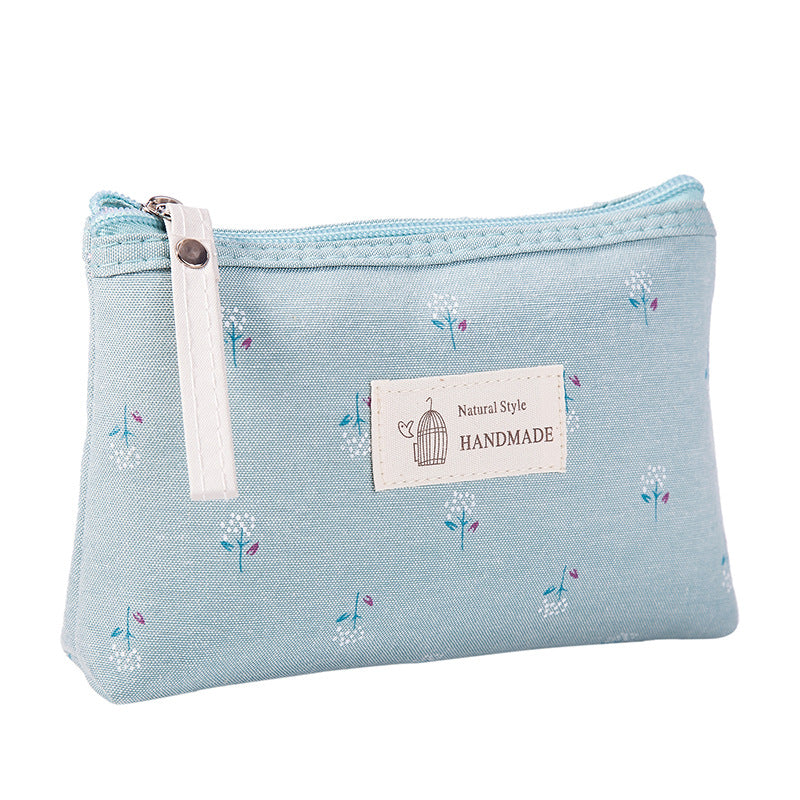 Bolsa de cosméticos impermeável de lona