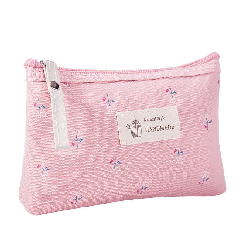 Bolsa de cosméticos impermeável de lona