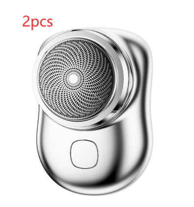 Mini barbeadores faciais portáteis sem fio barbeador elétrico recarregável USB molhado e seco indolor máquina de barbear de tamanho pequeno para homens