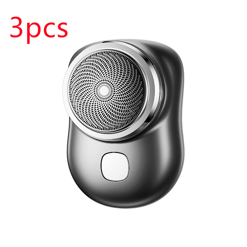 Mini barbeadores faciais portáteis sem fio barbeador elétrico recarregável USB molhado e seco indolor máquina de barbear de tamanho pequeno para homens