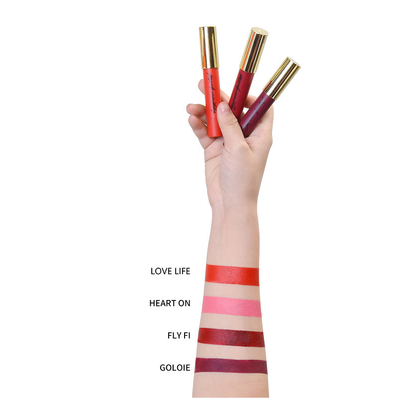 Conjunto de quatro batons batom hidratante fosco caneta