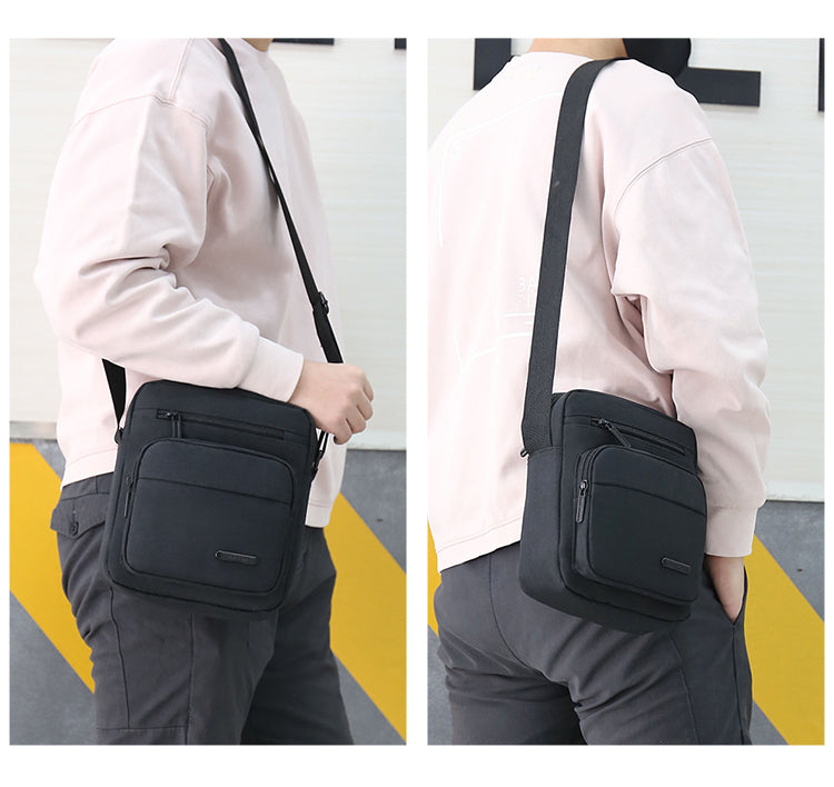 Bolsa de mão Oxford de tecido para homens Bolsa de ombro mensageiro
