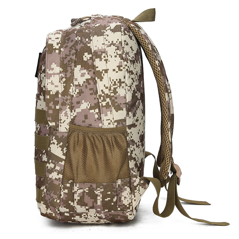 Mochila camuflada para atividades ao ar livre, mochila de grande capacidade, bolsa escolar para estudantes, masculina e feminina