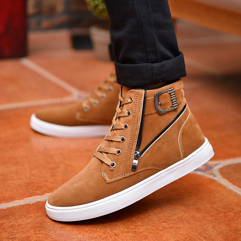 Botas Martin Masculinas Fivela de Cinto Tênis Masculinos da Moda