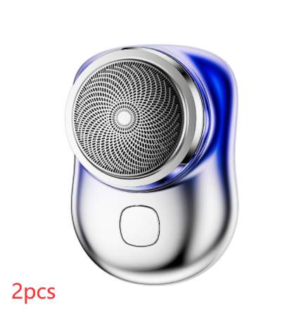 Mini barbeadores faciais portáteis sem fio barbeador elétrico recarregável USB molhado e seco indolor máquina de barbear de tamanho pequeno para homens